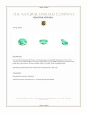 0.59 Ct. Emerald from Russia Appraisal