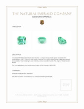 0.60 Ct. Emerald from Russia Appraisal