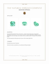 0.60 Ct. Emerald from Russia Appraisal
