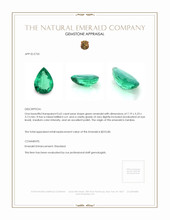 0.62 Ct. Emerald from Zambia Appraisal