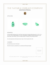 0.63 Ct. Emerald from Russia Appraisal