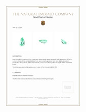 0.62 Ct. Emerald from Russia Appraisal