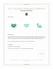 0.55 Ct. Emerald from Russia Appraisal