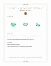 0.70 Ct. Emerald from Russia Appraisal