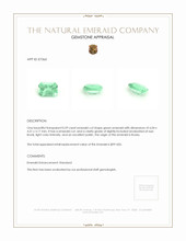 0.59 Ct. Emerald from Russia Appraisal