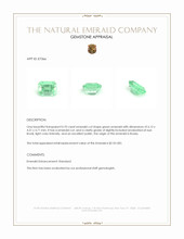 0.70 Ct. Emerald from Russia Appraisal