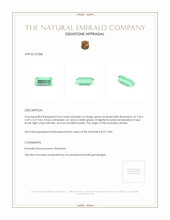 0.63 Ct. Emerald from Russia Appraisal