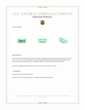 0.63 Ct. Emerald from Russia Appraisal