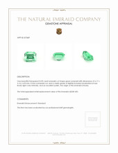 0.90 Ct. Emerald from Russia Appraisal
