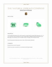 0.90 Ct. Emerald from Russia Appraisal