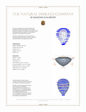 0.61 Ct. Emerald from Zambia 3 D Scan Report