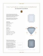 0.54 Ct. Emerald from Russia 3 D Scan Report