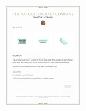 0.74 Ct. Emerald from Russia Appraisal