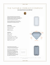 0.56 Ct. Emerald from Russia 3 D Scan Report