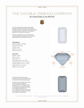0.56 Ct. Emerald from Russia 3 D Scan Report