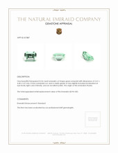 0.54 Ct. Emerald from Russia Appraisal