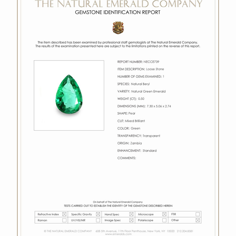 0.50 Ct. Emerald from Zambia