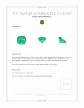 2.25 Ct. Emerald from Colombia Appraisal