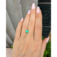 0.89 Ct. Emerald from Colombia Life Style
