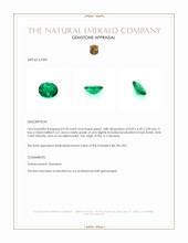 0.95 Ct. Emerald from Colombia Appraisal