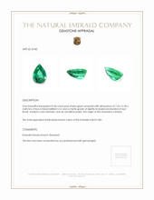 0.68 Ct. Emerald from Zambia Appraisal