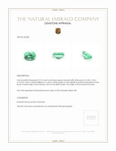 0.74 Ct. Emerald from Russia Appraisal
