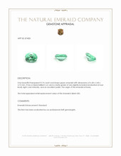 0.74 Ct. Emerald from Russia Appraisal
