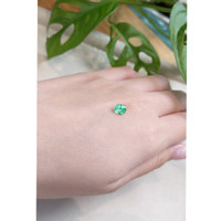 0.74 Ct. Emerald from Russia Life Style