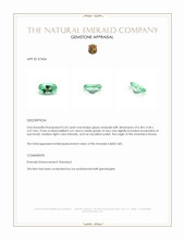 0.54 Ct. Emerald from Russia Appraisal