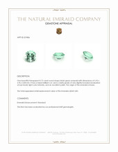 0.72 Ct. Emerald from Russia Appraisal