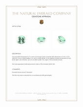 0.72 Ct. Emerald from Russia Appraisal