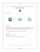 0.54 Ct. Emerald from Russia Appraisal