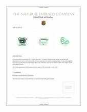 0.71 Ct. Emerald from Russia Appraisal