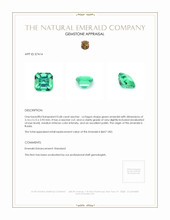0.68 Ct. Emerald from Russia Appraisal