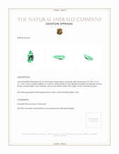 0.54 Ct. Emerald from Russia Appraisal