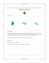 0.54 Ct. Emerald from Russia Appraisal