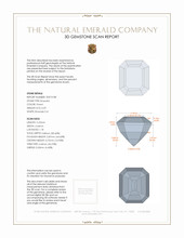 0.59 Ct. Emerald from Russia 3 D Scan Report