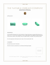 0.56 Ct. Emerald from Russia Appraisal