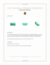 0.56 Ct. Emerald from Russia Appraisal