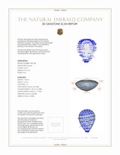 0.54 Ct. Emerald from Zambia 3 D Scan Report