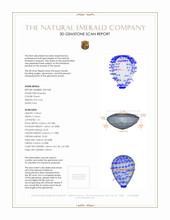 0.54 Ct. Emerald from Zambia 3 D Scan Report