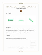 0.72 Ct. Emerald from Russia Appraisal