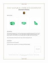 0.71 Ct. Emerald from Russia Appraisal