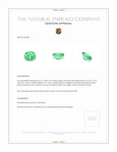 0.72 Ct. Emerald from Russia Appraisal