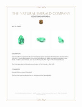 0.58 Ct. Emerald from Russia Appraisal