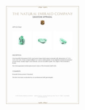 0.83 Ct. Emerald from Russia Appraisal