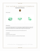 0.80 Ct. Emerald from Russia Appraisal