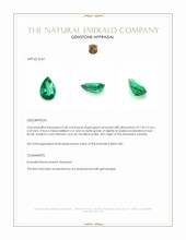 0.60 Ct. Emerald from Zambia Appraisal