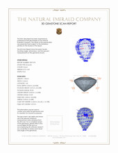 0.60 Ct. Emerald from Zambia 3 D Scan Report