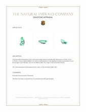 0.83 Ct. Emerald from Russia Appraisal